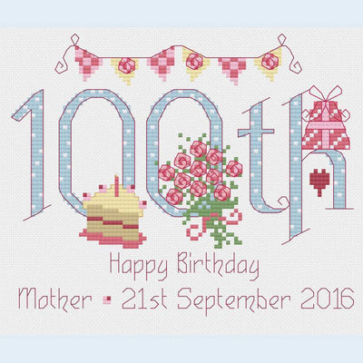 Nia Cross Stitch - 100th Birthday Cross Stitch Kit