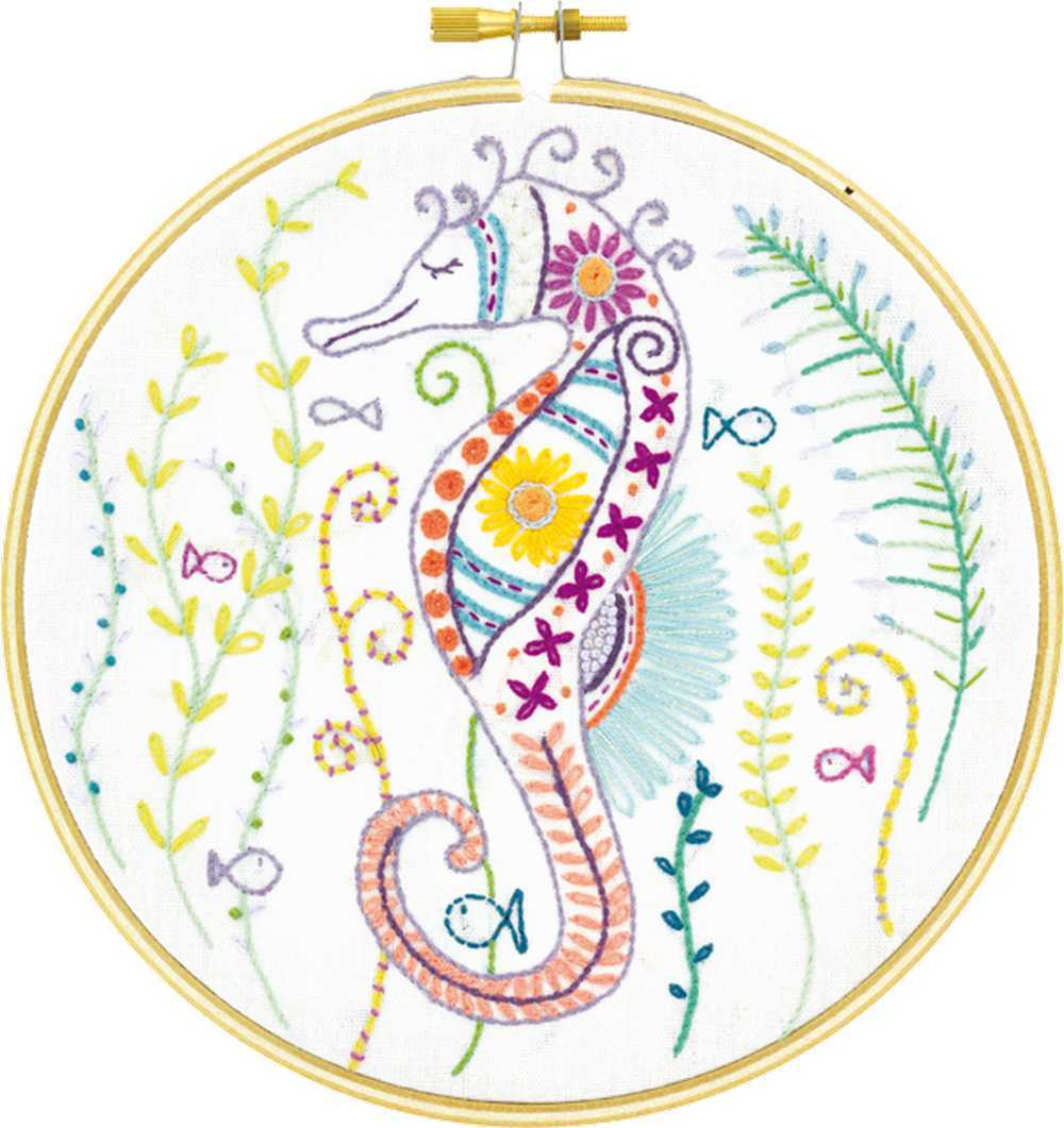 Seahorse Embroidery Kit ~ Un Chat Dans L'Aiguille