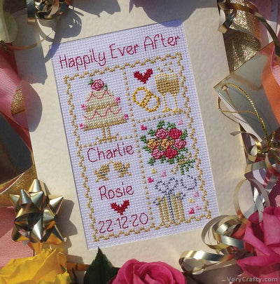 Nia Cross Stitch - Happily Ever After Wedding Card -Cross Stitch Kit