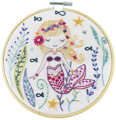 Marjolaine The Little Mermaid Embroidery Kit ~ Un Chat Dans L'Aiguille