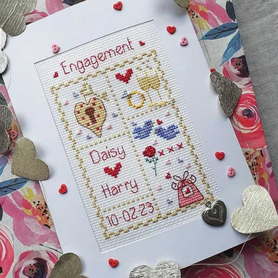 Nia Cross Stitch - Engagement Card Cross Stitch Kit
