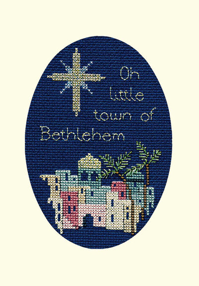 Christmas Card - Bethlehem Cross Stitch Kit by Derwentwater
