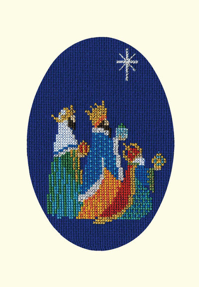 Christmas Card - Three Kings Cross Stitch Kit by Derwentwater