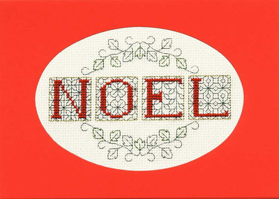 Christmas Card - Noel Cross Stitch Kit by Derwentwater
