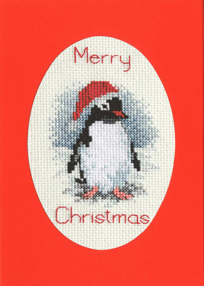 Christmas Card - Penguin Cross Stitch Kit by Derwentwater