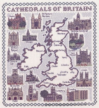 Cathedrals of Britain Cross Stitch Kit - Classic Embroidery