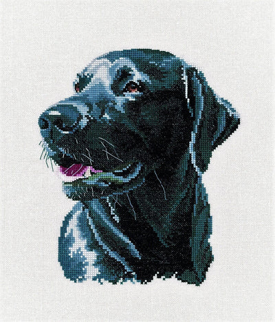 Chester Labrador Cross Stitch Kit Heritage Crafts DISCONTINUED