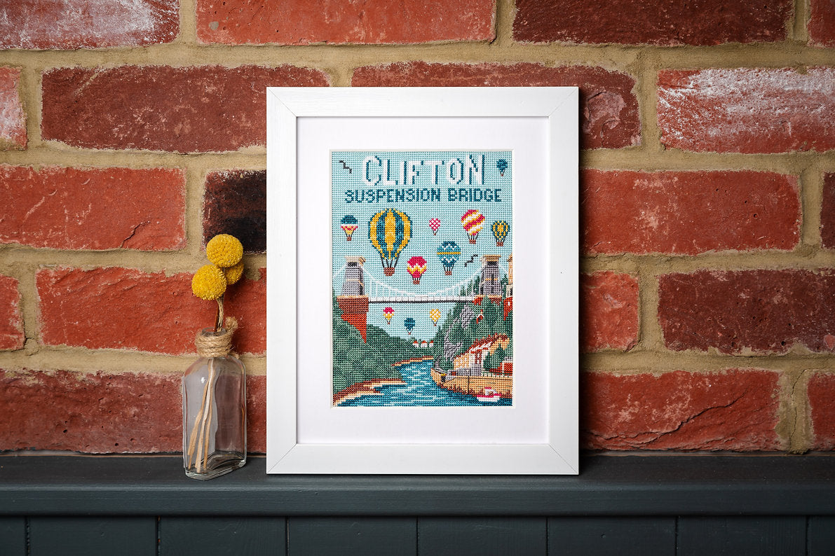 Clifton Suspension Bridge Cross Stitch Kit - Trouvaille Stitch Kits