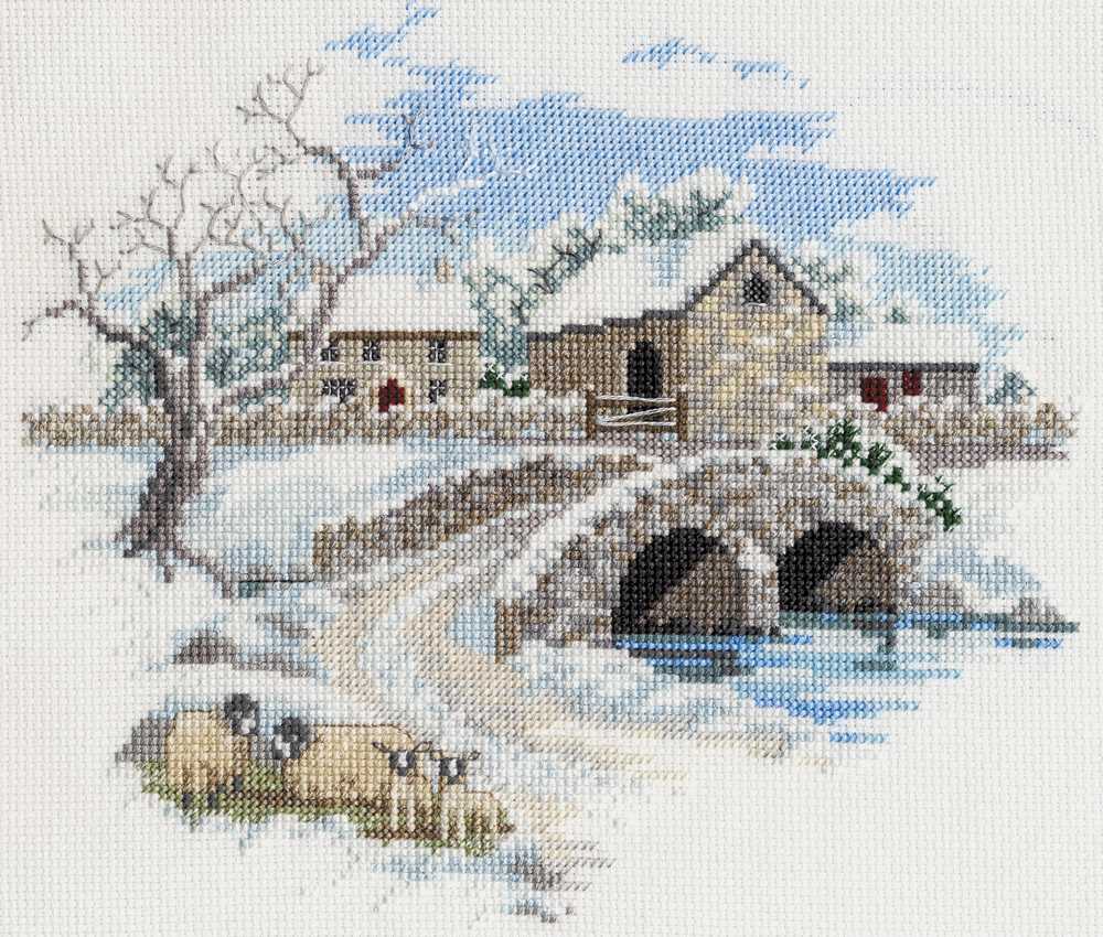 Countryside - Winterbourne Farm Cross Stitch Kit by Derwentwater Designs