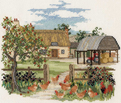 Countryside - Appletree Farm Cross Stitch Kit by Derwentwater Designs