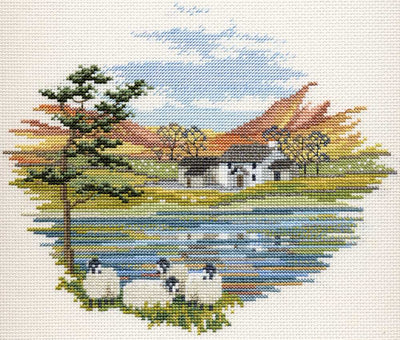 Countryside - Lakeside Farm Cross Stitch Kit by Derwentwater Designs