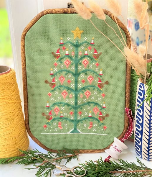 Mini Christmas Tree Cross Stitch Kit Historical Sampler Co