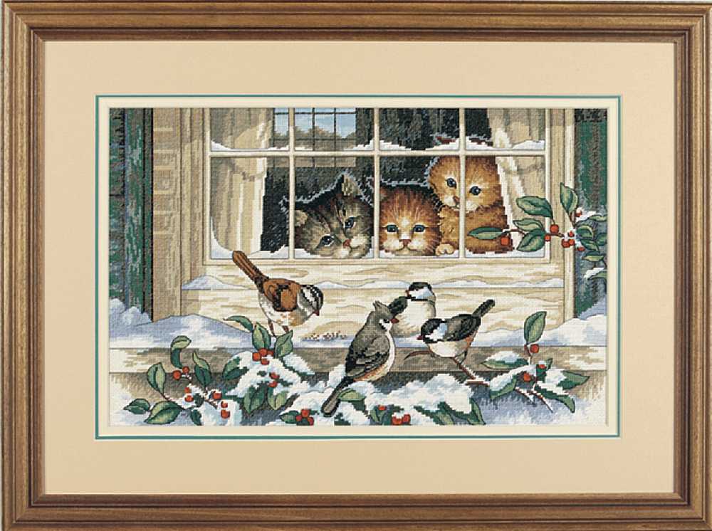 Three Bird Watchers Cross Stitch Kit - Dimensions SALE