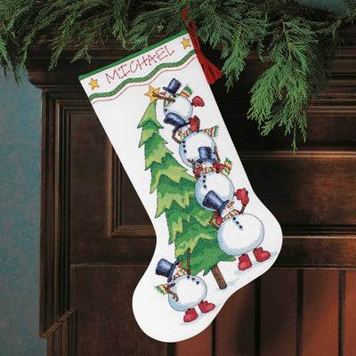 Stocking: Trimming the Tree Cross Stitch Kit - Dimensions