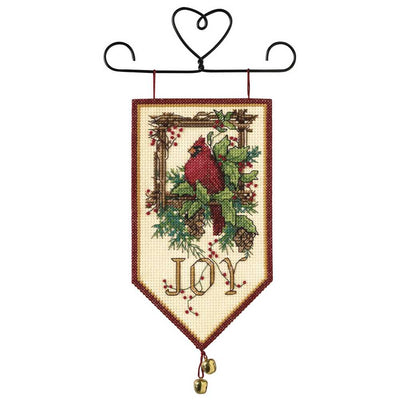 Banner: Cardinal Joy Cross Stitch Kit - Dimensions