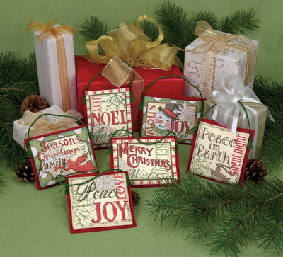 Xmas Sayings Cross Stitch Kit - Dimensions