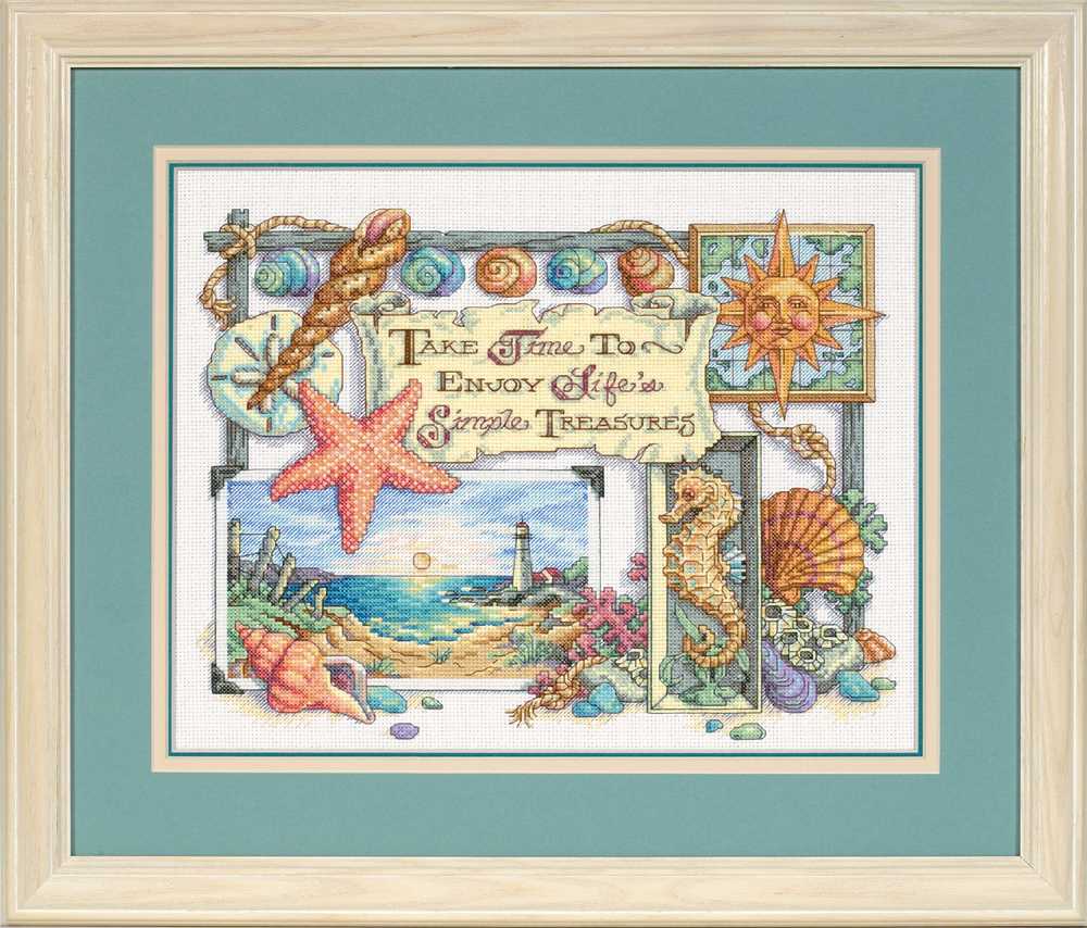 Simple Treasures Cross Stitch Kit - Dimensions