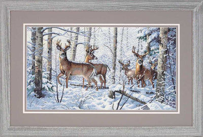 Woodland Winter Cross Stitch Kit - Dimensions Gold