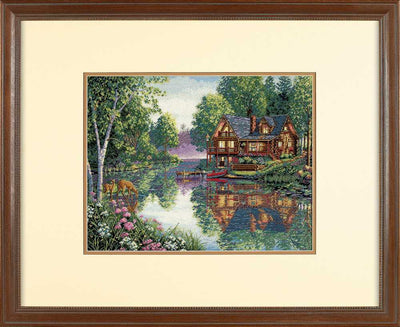 Cabin Fever Cross Stitch Kit - Dimensions Gold
