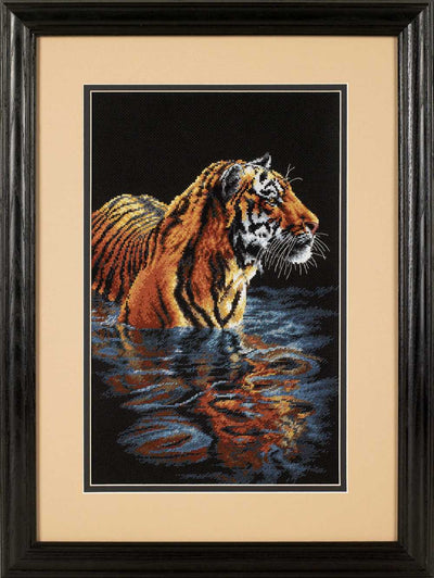 Tiger Chilling Out Cross Stitch Kit - Dimensions