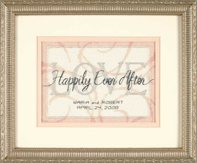 Wedding Record: Happily Ever After Mini Cross Stitch Kit - Dimensions
