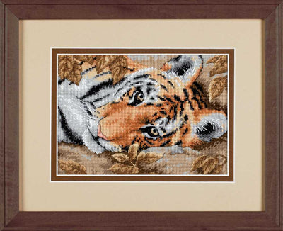 Beguiling Tiger Cross Stitch Kit - Dimensions Gold
