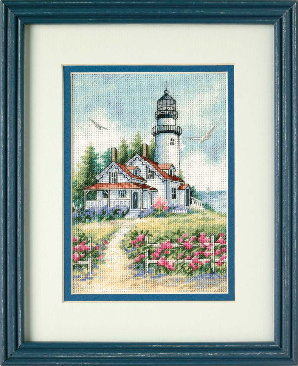 Scenic Lighthouse Cross Stitch Kit - Dimensions