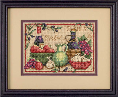 Mediterranean Flavors Mini Cross Stitch Kit - Dimensions