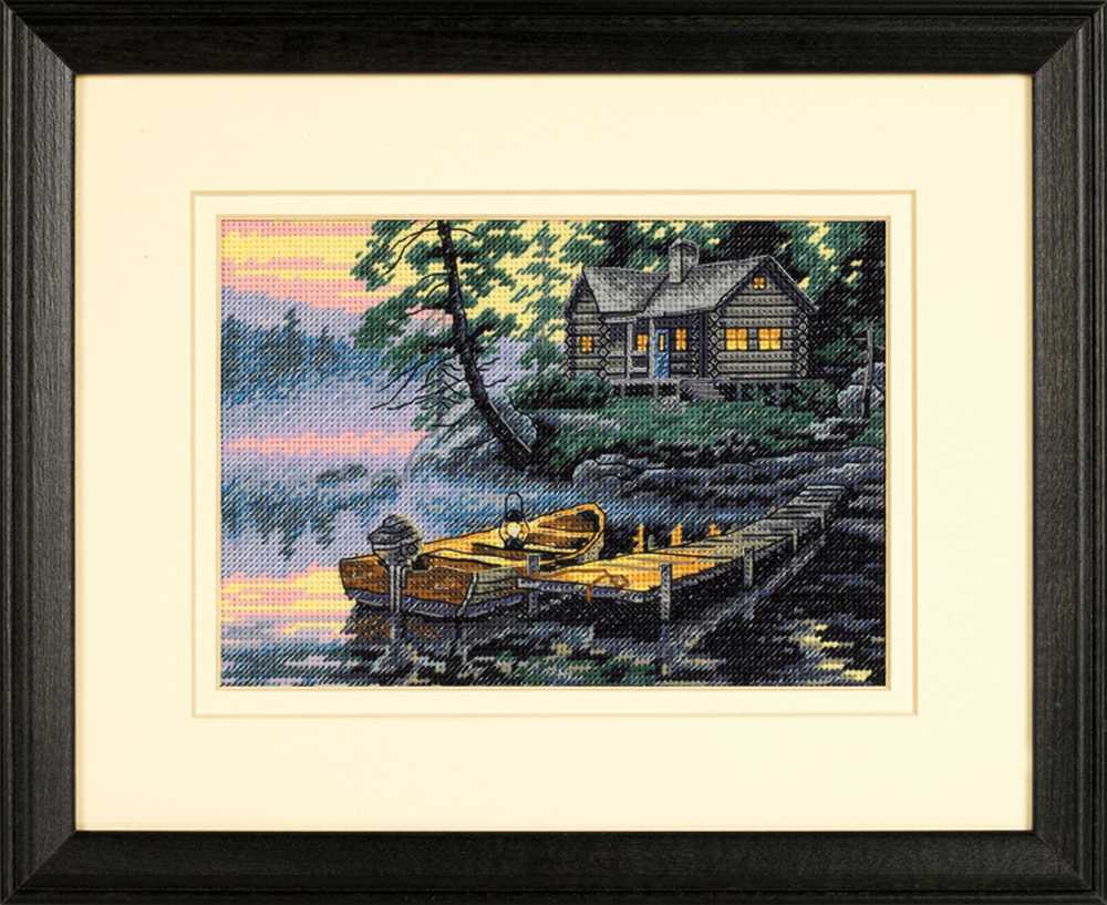 Morning Lake Cross Stitch Kit - Dimensions