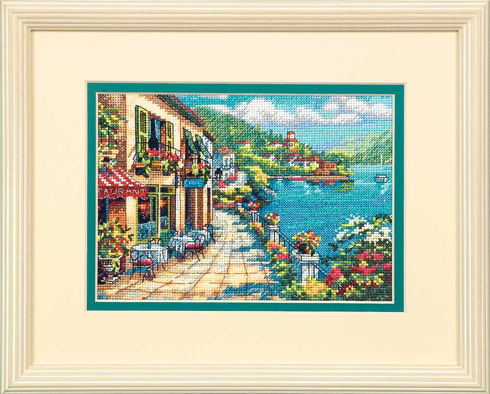 Overlook Cafe Cross Stitch Kit - Dimensions