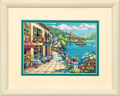 Overlook Cafe Cross Stitch Kit - Dimensions