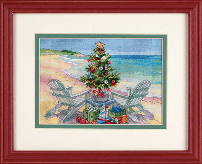 Christmas on the Beach Cross Stitch Kit - Dimensions Gold