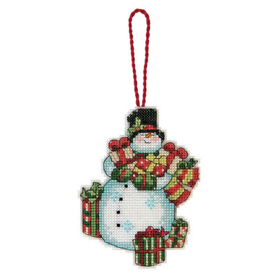 Snowman Ornament Cross Stitch Kit - Dimensions