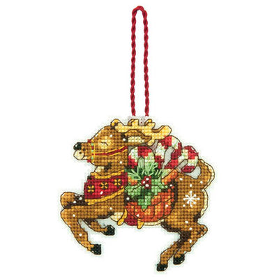 Reindeer Ornament Cross Stitch Kit - Dimensions
