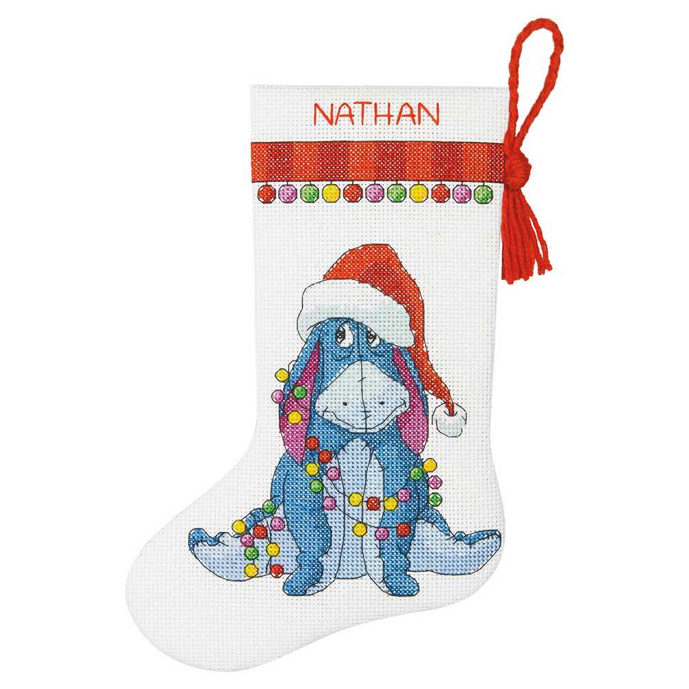 Eeyore Christmas Stocking Cross Stitch Dimensions