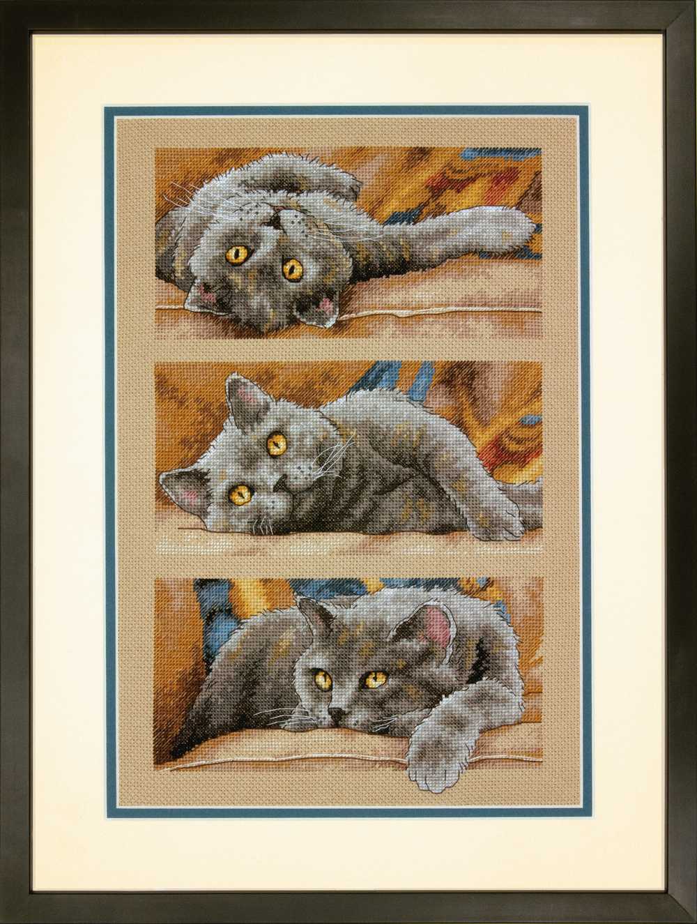 Max The Cat Cross Stitch Kit - Dimensions