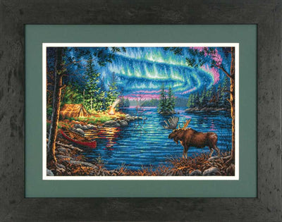 Northern Night Cross Stitch Kit - Dimensions Gold