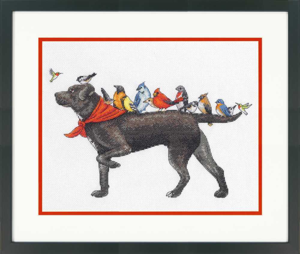 Bird Dog Cross Stitch Kit - Dimensions