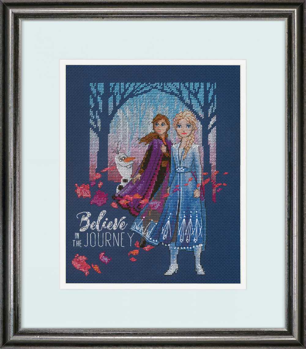 Believe in the Journey Disney Frozen Cross Stitch Kit Dimensions