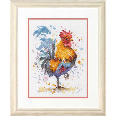 Rooster Cross Stitch Kit - Dimensions