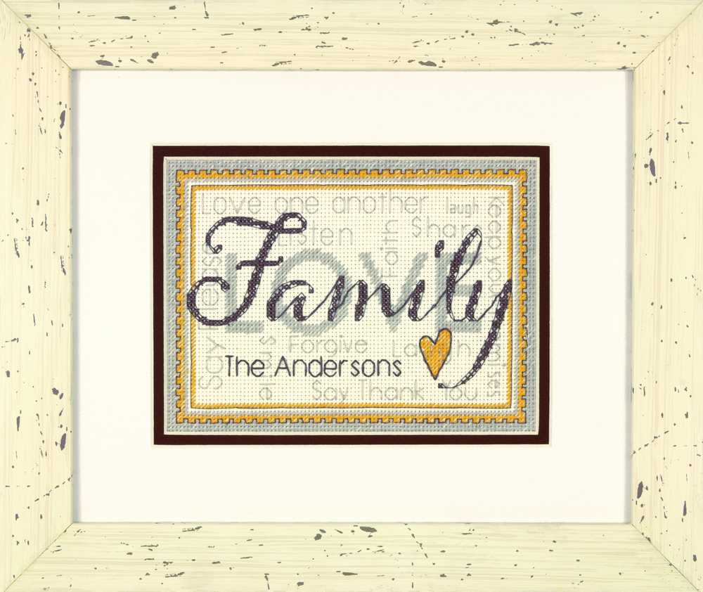 Family Cross Stitch Kit - Dimensions