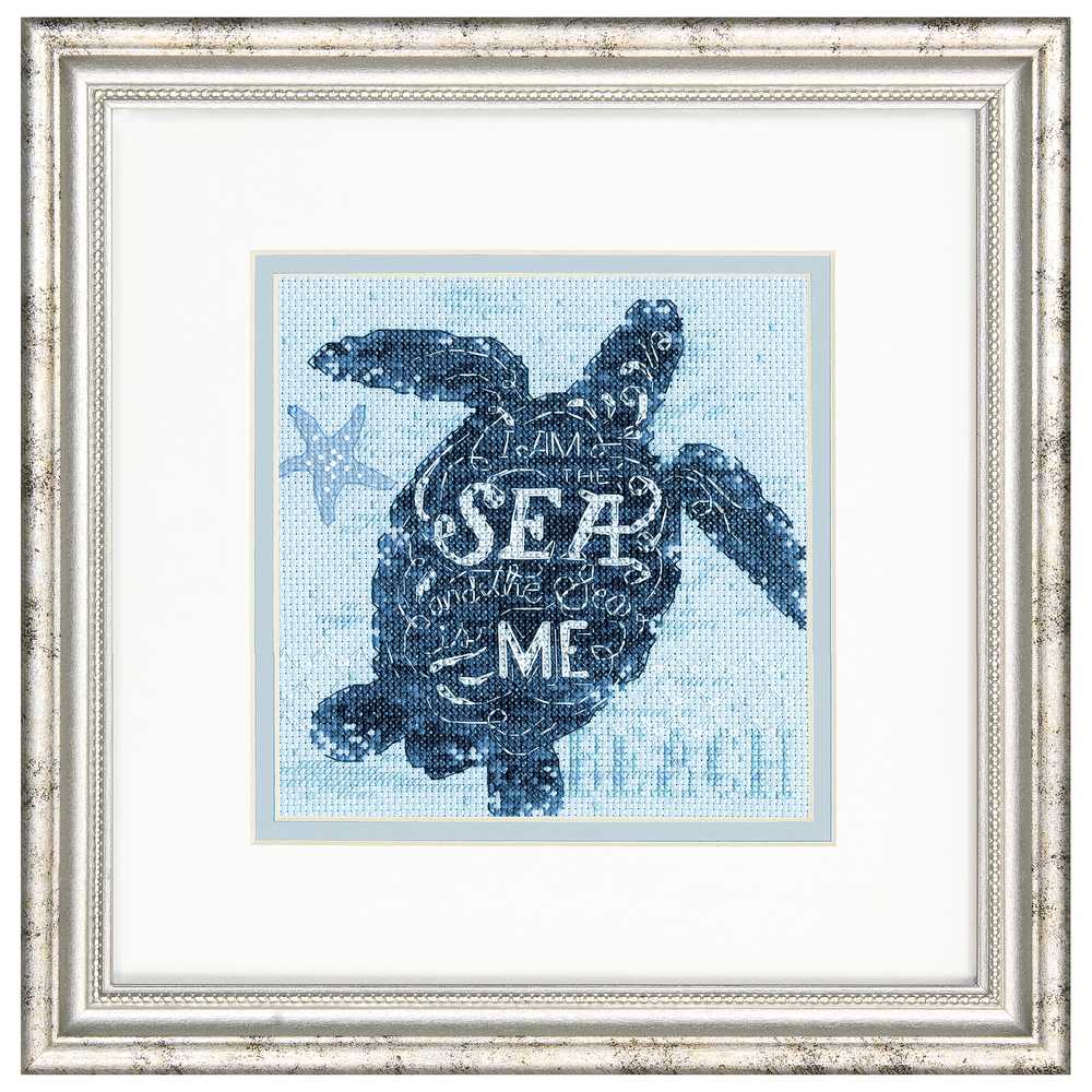 Sea Turtle Cross Stitch Kit Dimensions