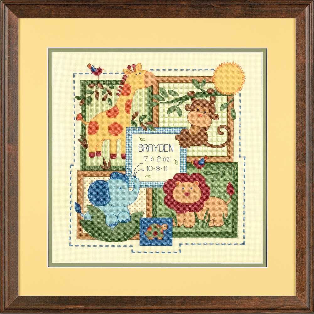 Savanah Birth Sampler Cross Stitch Kit - Dimensions