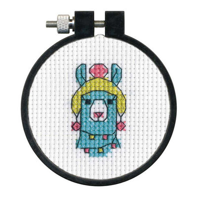 Llama Beginner Stamped Cross Stitch Kit Dimensions