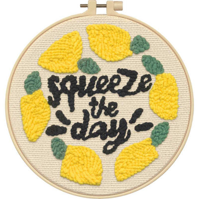 Squeeze the Day Lemons Punch Needle Kit Dimensions