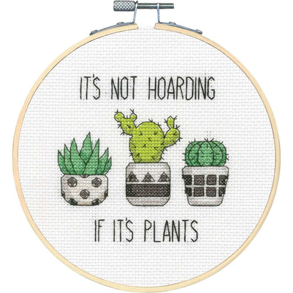 It's Not Hoarding Cross Stitch Kit Dimensions