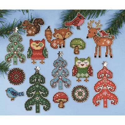 Woodland Christmas Cross Stitch Kit - Design Works