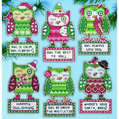 Happy Owlidays Cross Stitch Kit - Design Works