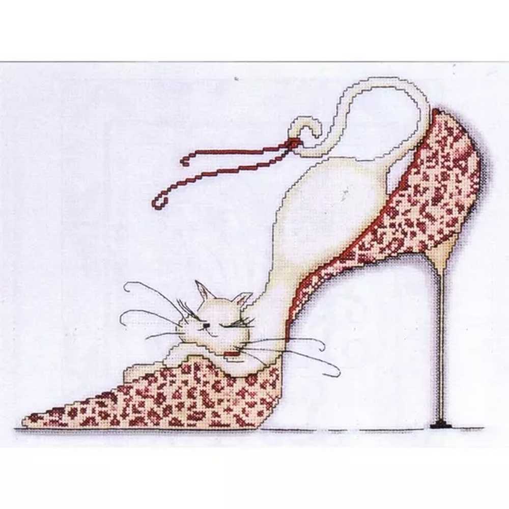 Leopard Shoe Cross Stitch Kit - Design Works