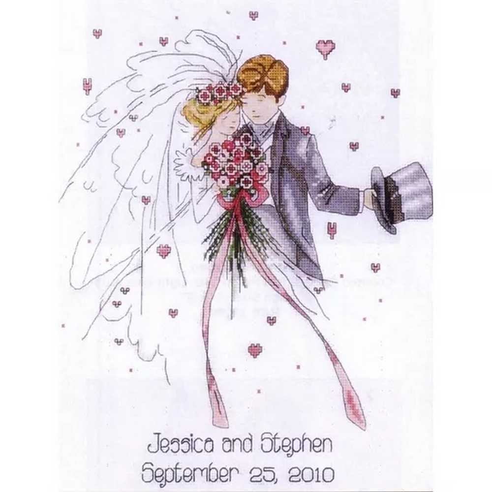 Wedding Couple Cross Stitch Kit - Design Works